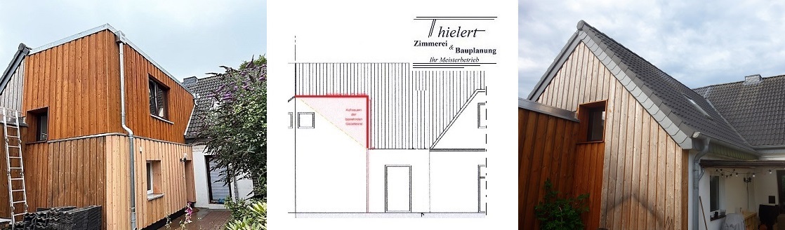 Aufstockung auf Nebendach